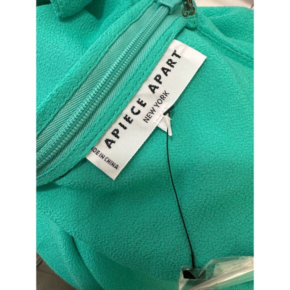 Apiece Apart green sleeveless midi party dress size 0 - Picture 3 of 13